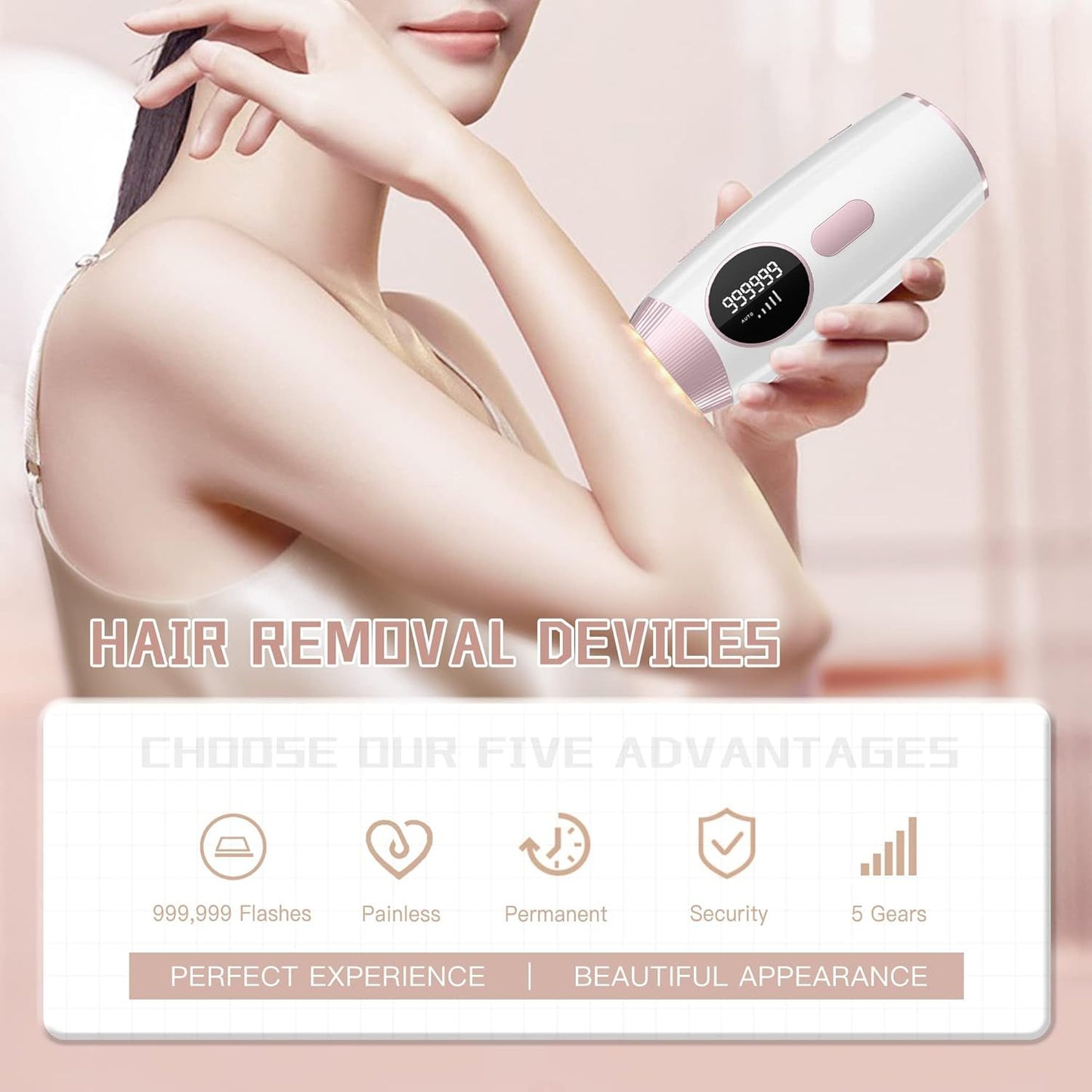 GlowPulse™ Pro 999k Flash IPL Hair Removal
